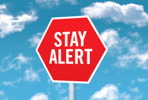 stay alert sign